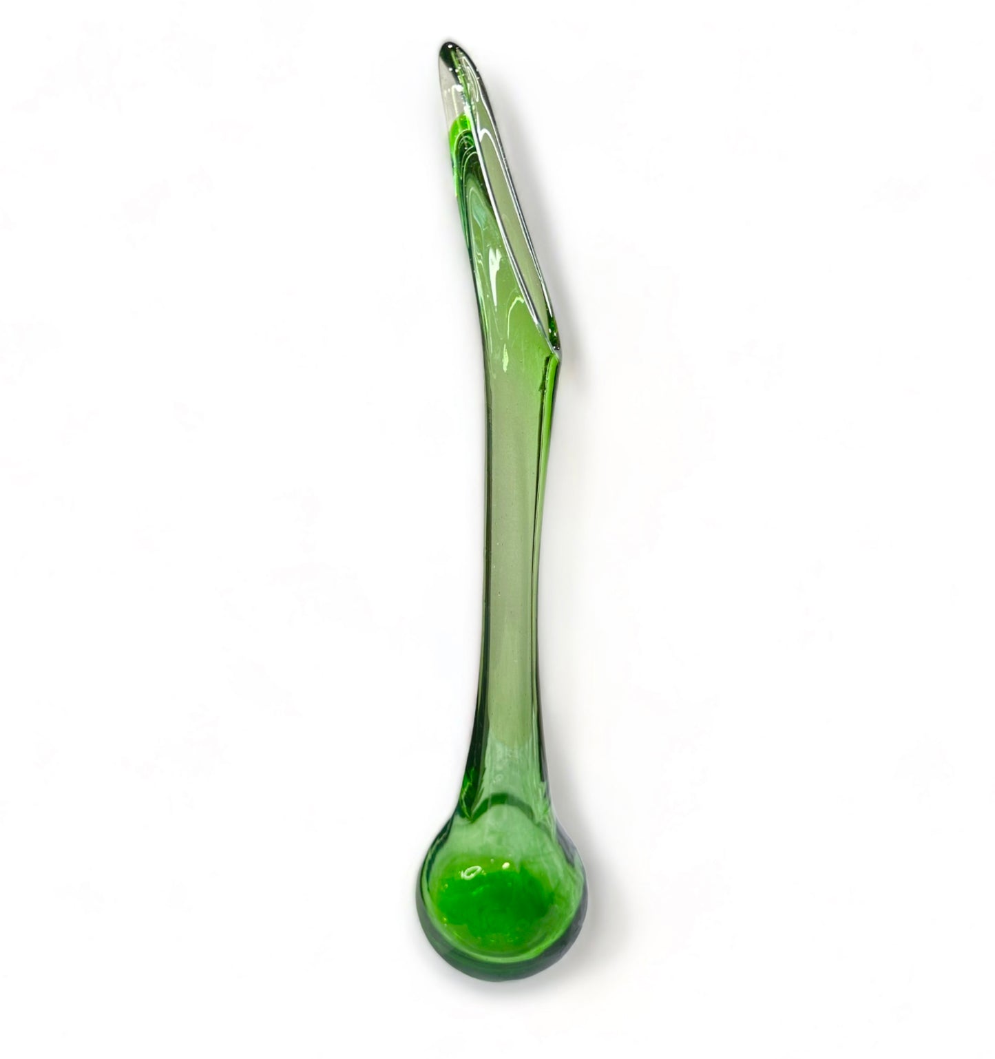 mid century vase - green