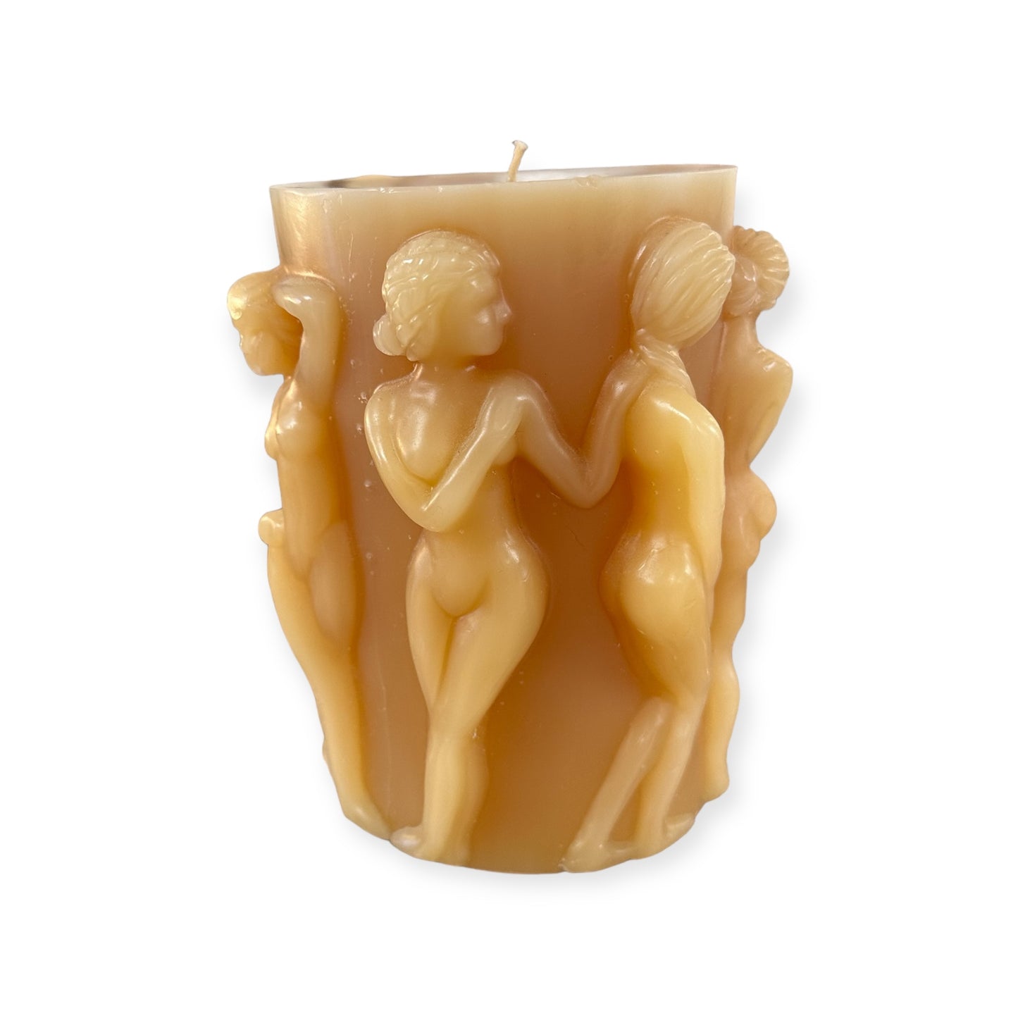 Intira International Inc Lalique 'Bacchantes' figural candle