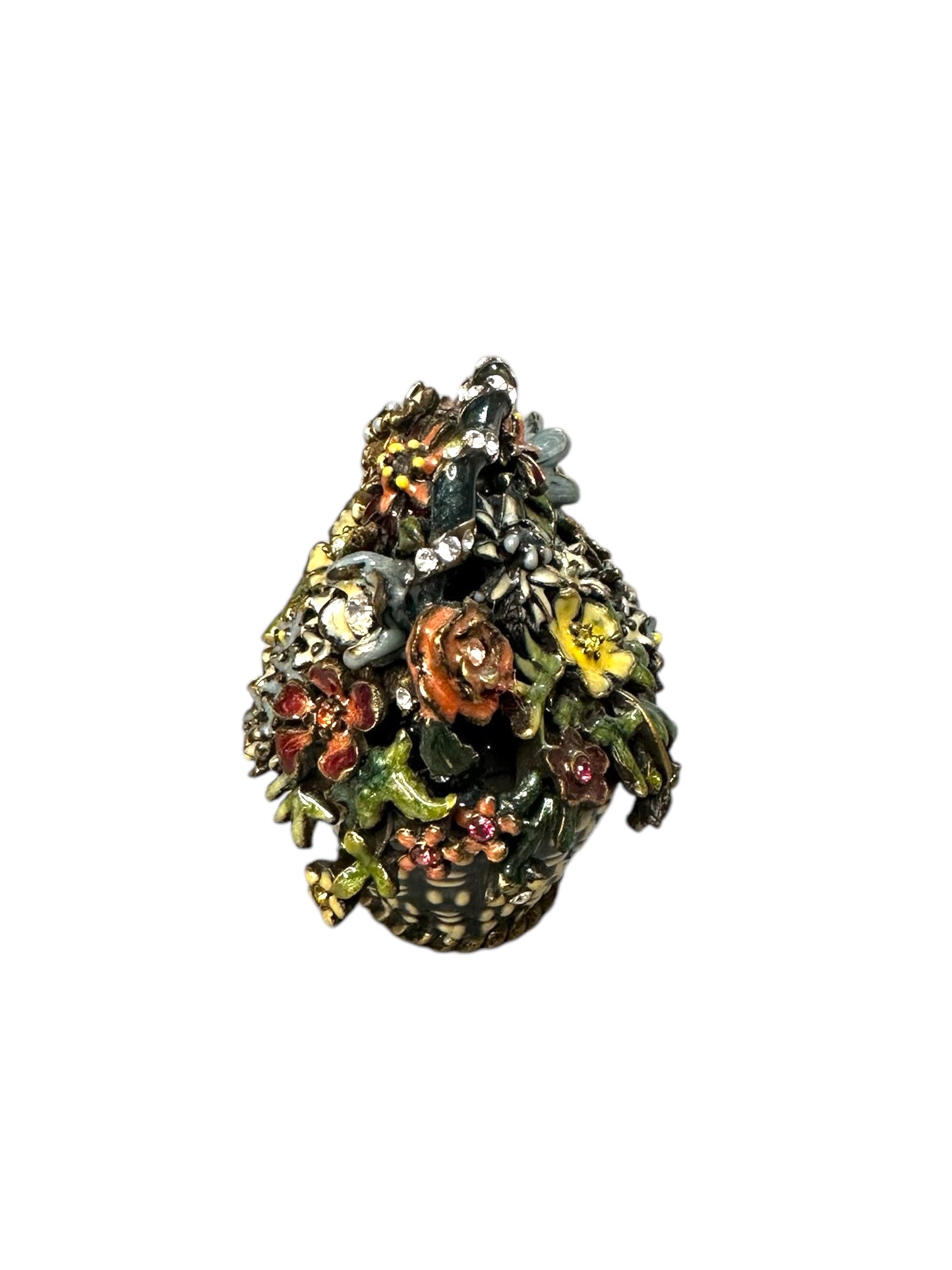 Jay Strongwater English Garden Flower Basket box