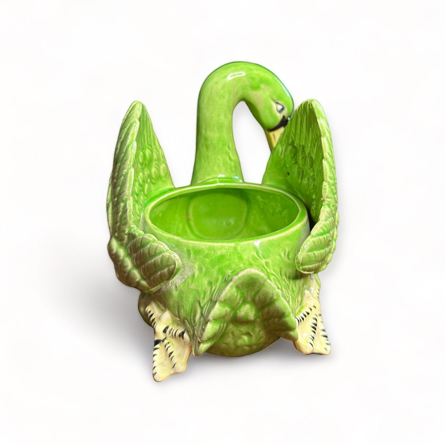 swan planter - vintage
