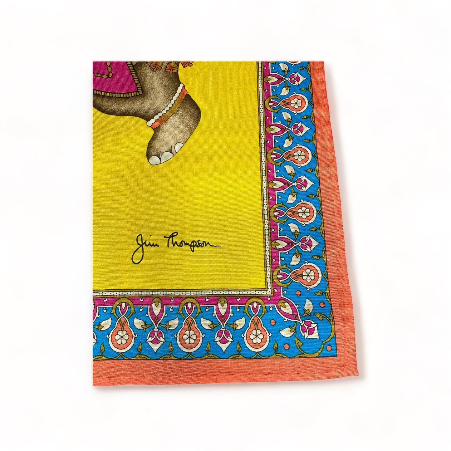 Jim Thompson elephant pocket square