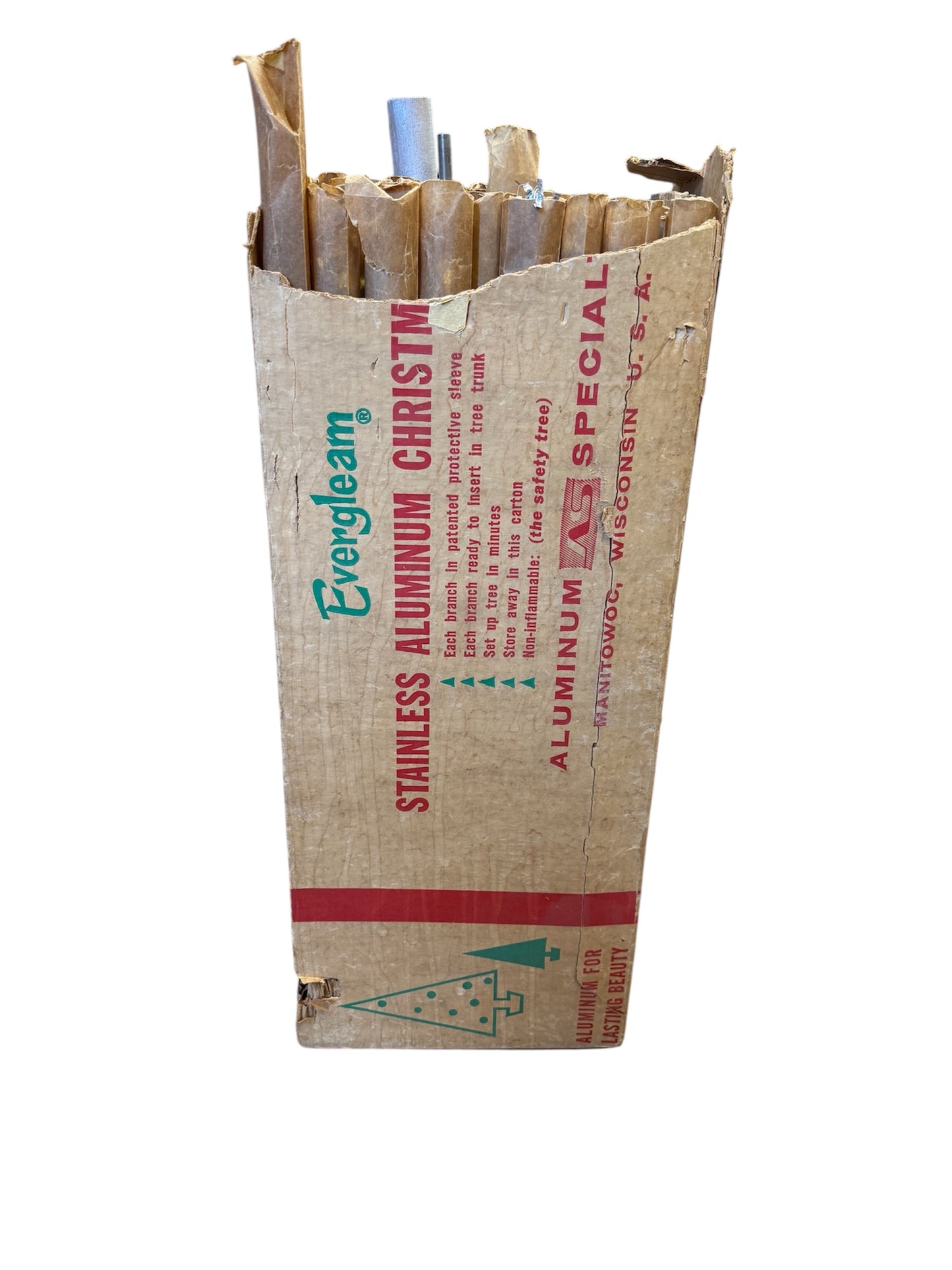 Stainless Aluminum 6 Ft. Christmas Tree Evergleam 91 Branch