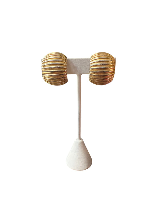 Givenchy Vintage Ribbed Earrings