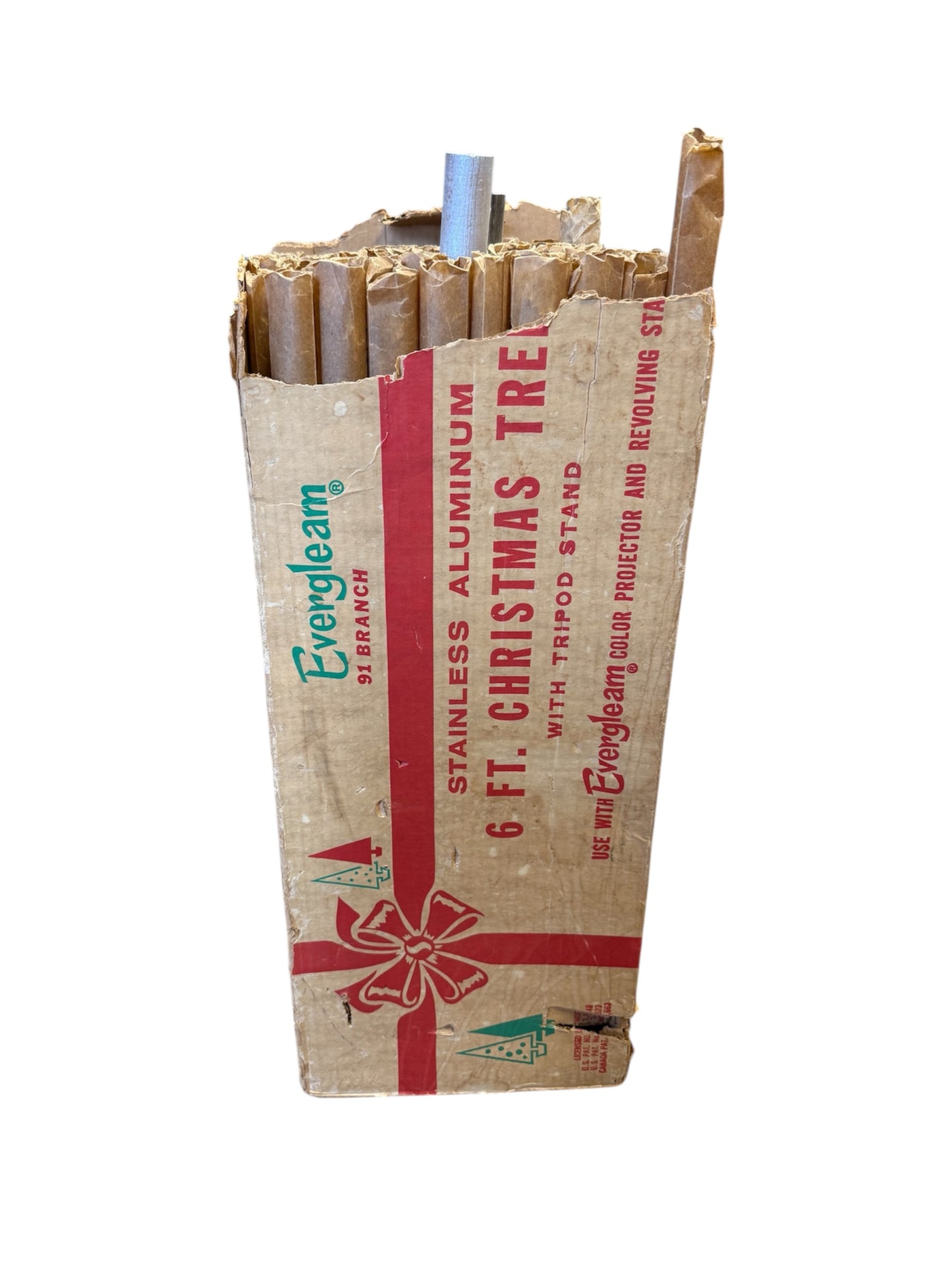 Stainless Aluminum 6 Ft. Christmas Tree Evergleam 91 Branch