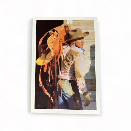 cowboy greeting card - vintage