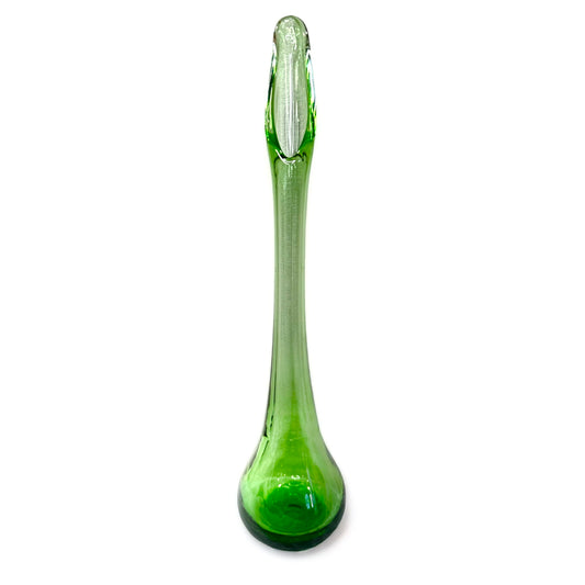 mid century vase - green