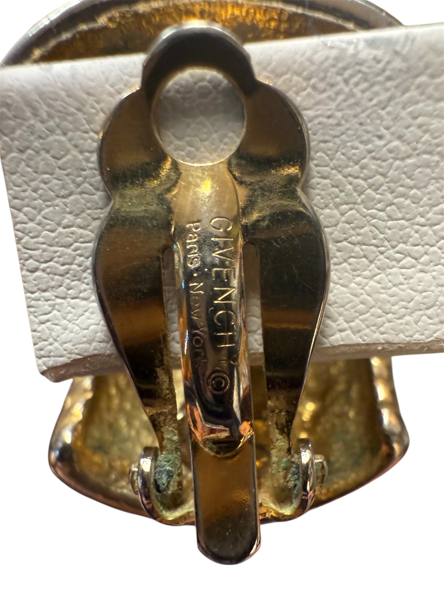 Givenchy Vintage Ribbed Earrings